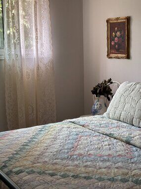 Vintage Trip Around The World Large Bed Quilt